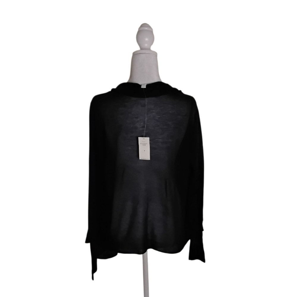 Banana Republic NWT Women’s S Black Open Front Lightweight Cardigan Sweater - Picture 2 of 6